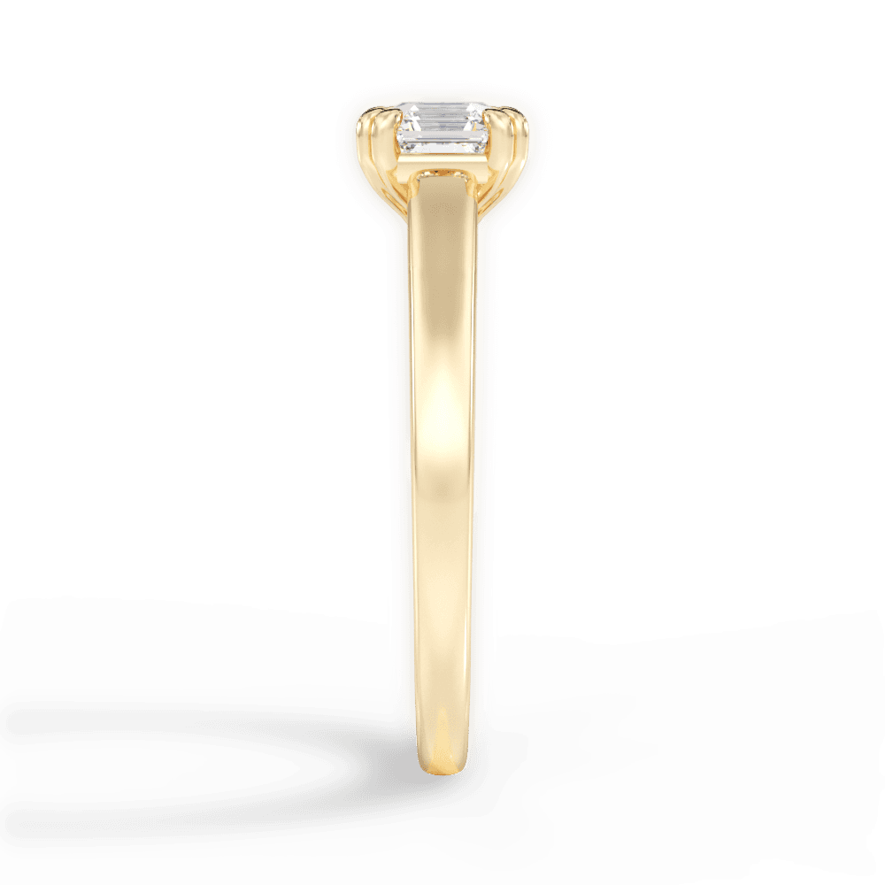 14kt Yellow Gold/18kt Yellow Gold/asscher/perspective