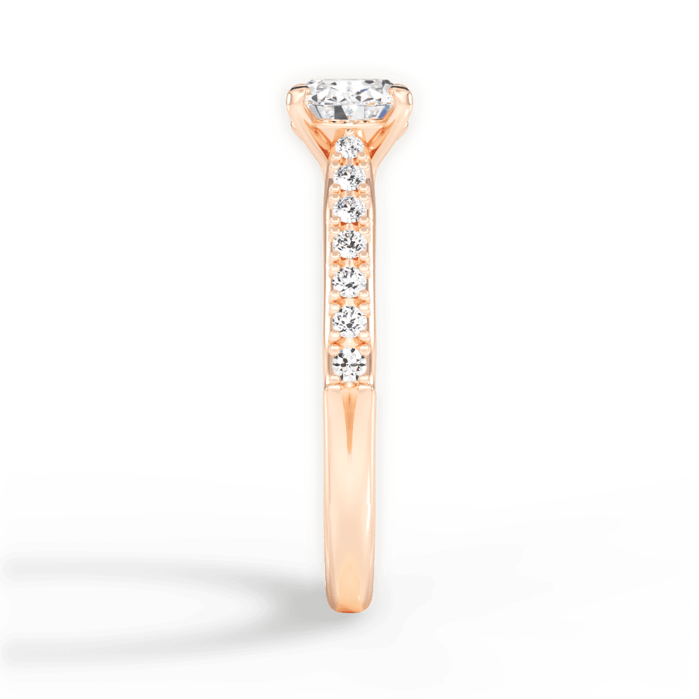 14kt Rose Gold/18kt Rose Gold/oval/perspective