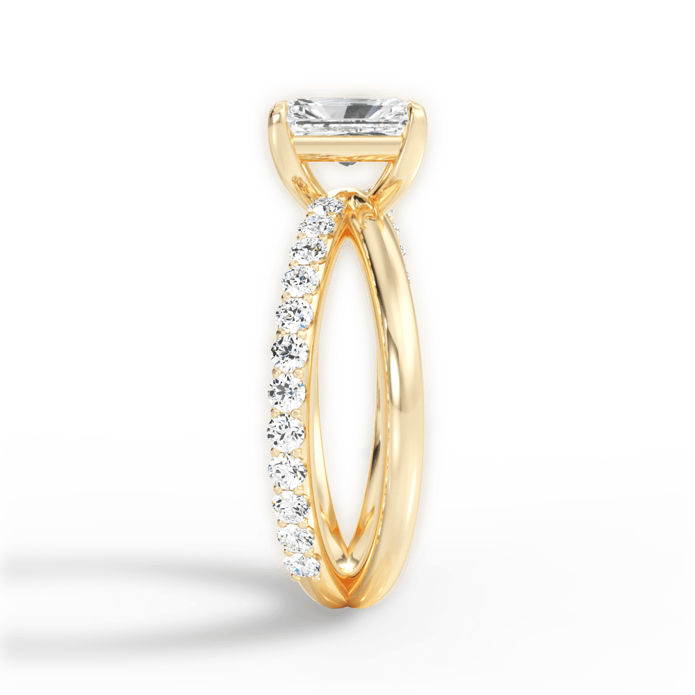 14kt Yellow Gold/18kt Yellow Gold/radiant/perspective