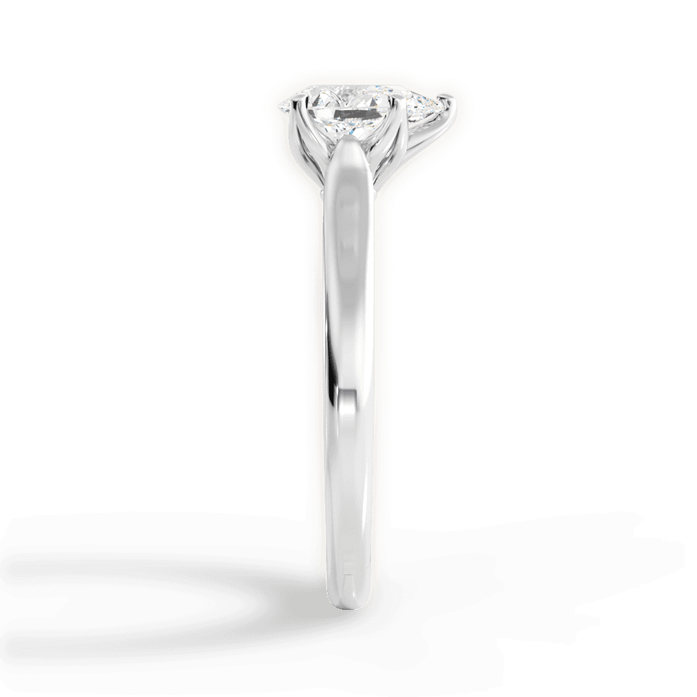 14kt White Gold/18kt White Gold/Platinum/pear/perspective