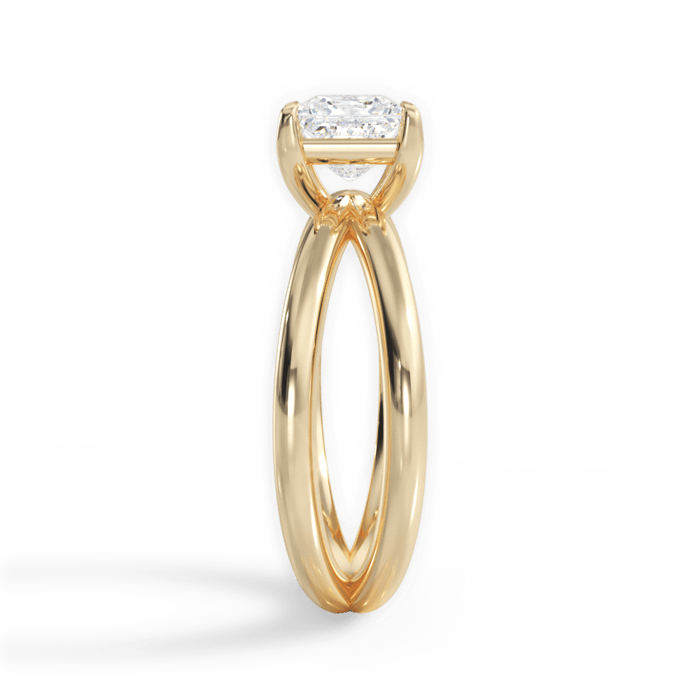 14kt Yellow Gold/18kt Yellow Gold/princess/perspective