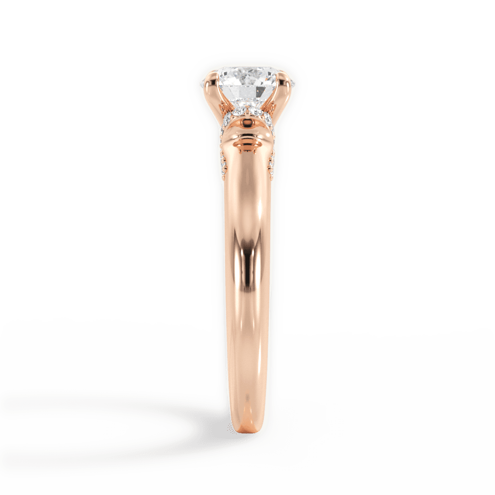 14kt Rose Gold/18kt Rose Gold/round/perspective