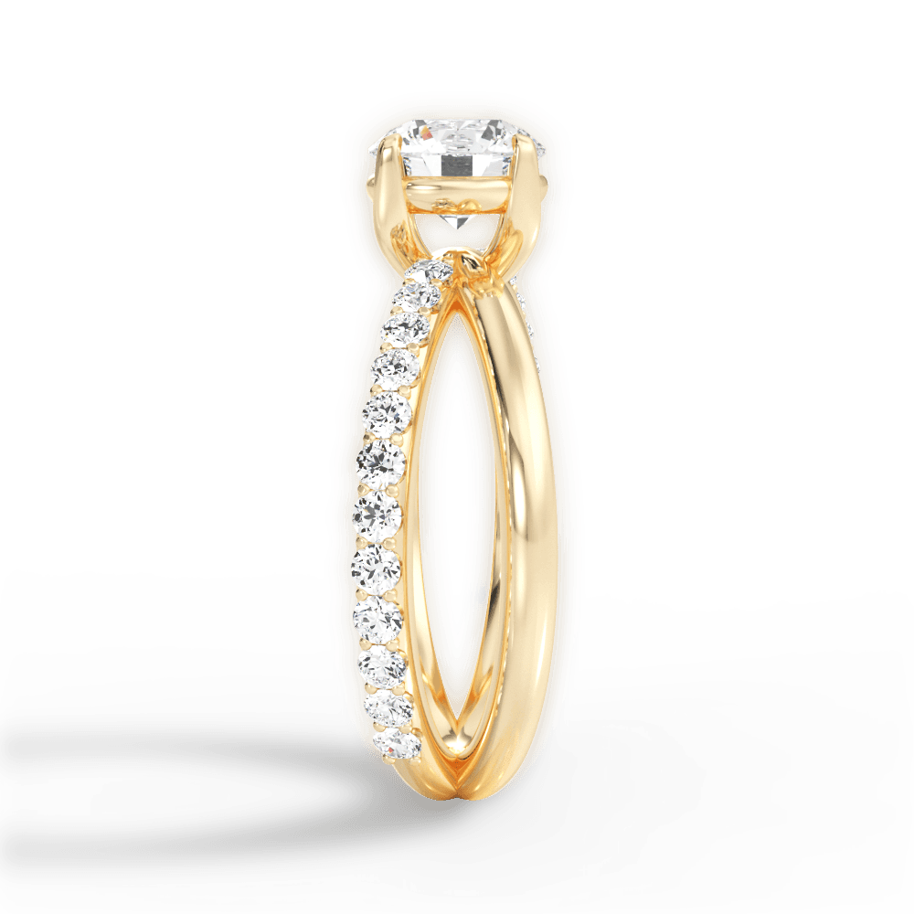 14kt Yellow Gold/18kt Yellow Gold/round/perspective