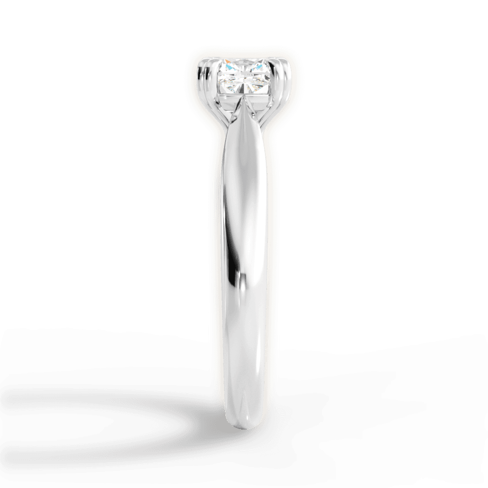 14kt White Gold/18kt White Gold/Platinum/cushion/perspective