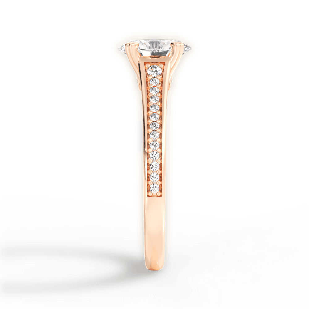 14kt Rose Gold/18kt Rose Gold/oval/perspective