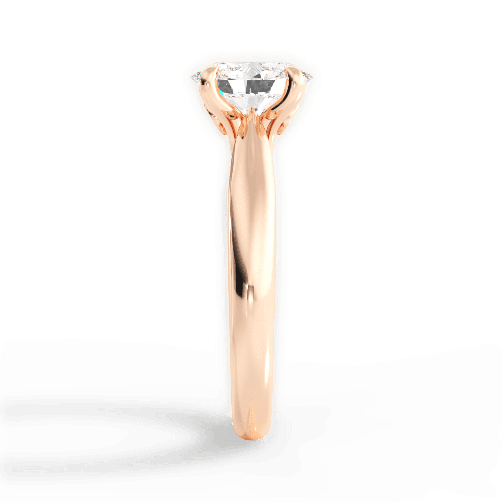 14kt Rose Gold/18kt Rose Gold/oval/perspective