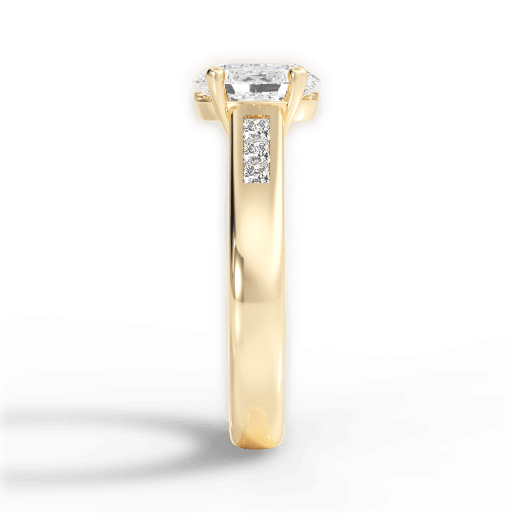 14kt Yellow Gold/18kt Yellow Gold/oval/perspective