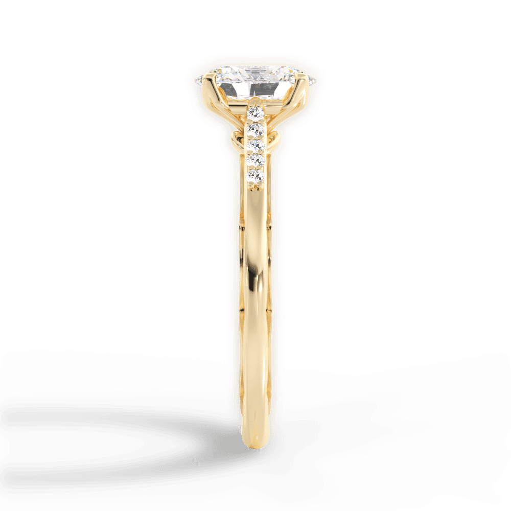 14kt Yellow Gold/18kt Yellow Gold/oval/perspective