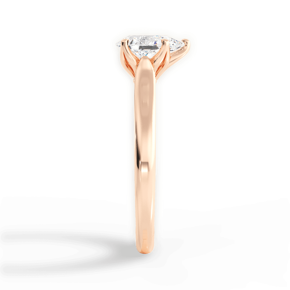 14kt Rose Gold/18kt Rose Gold/pear/perspective