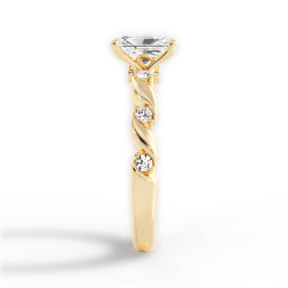 14kt Yellow Gold/18kt Yellow Gold/radiant/perspective