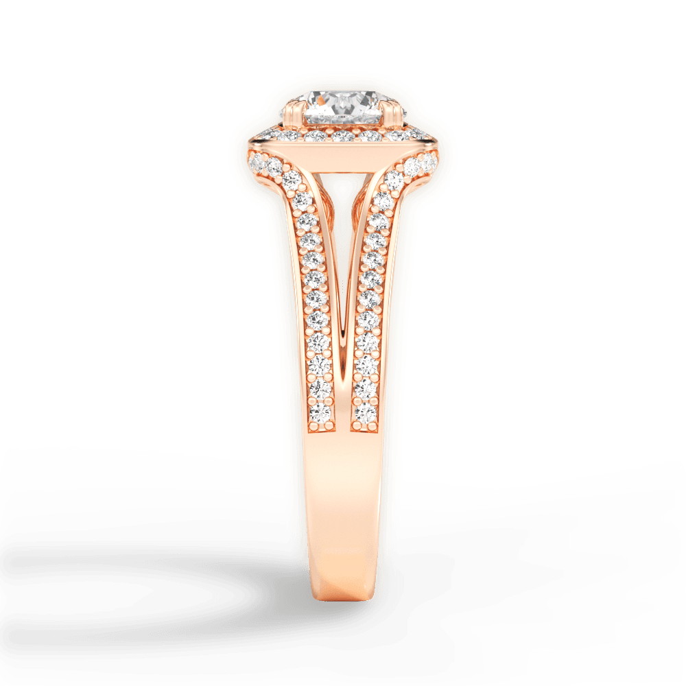 14kt Rose Gold/18kt Rose Gold/round/perspective