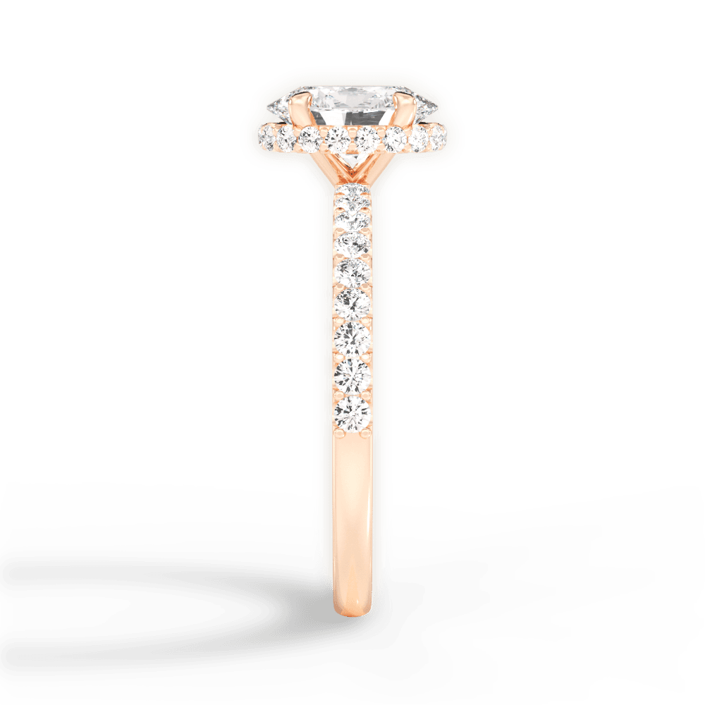 14kt Rose Gold/18kt Rose Gold/oval/perspective