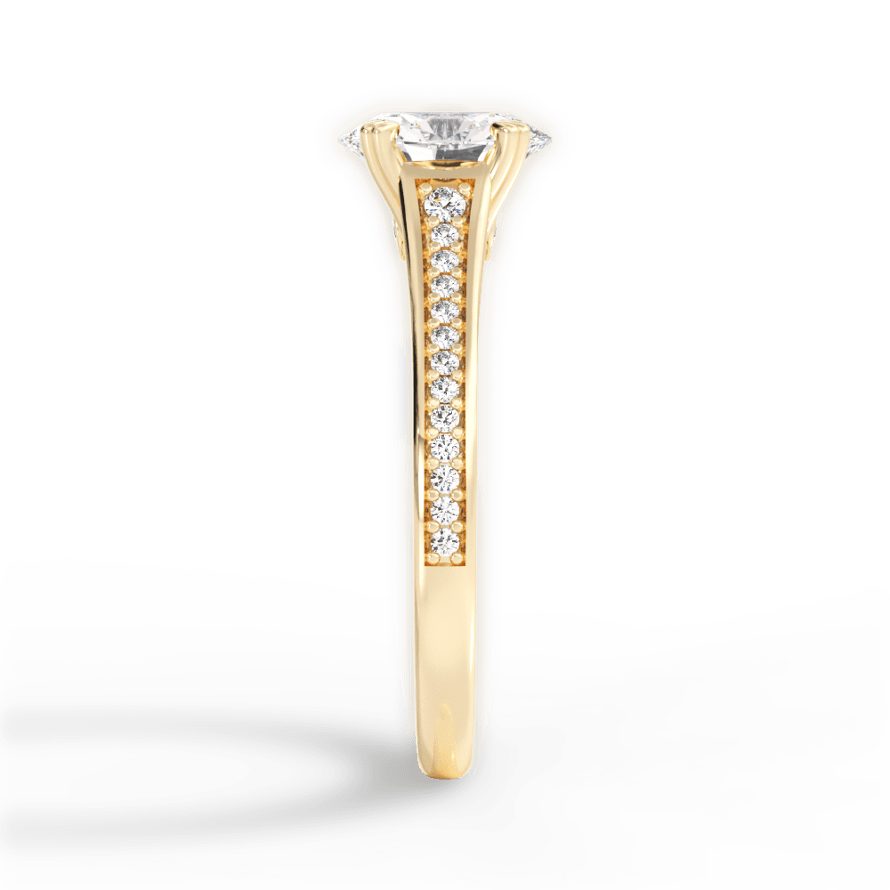 14kt Yellow Gold/18kt Yellow Gold/oval/perspective