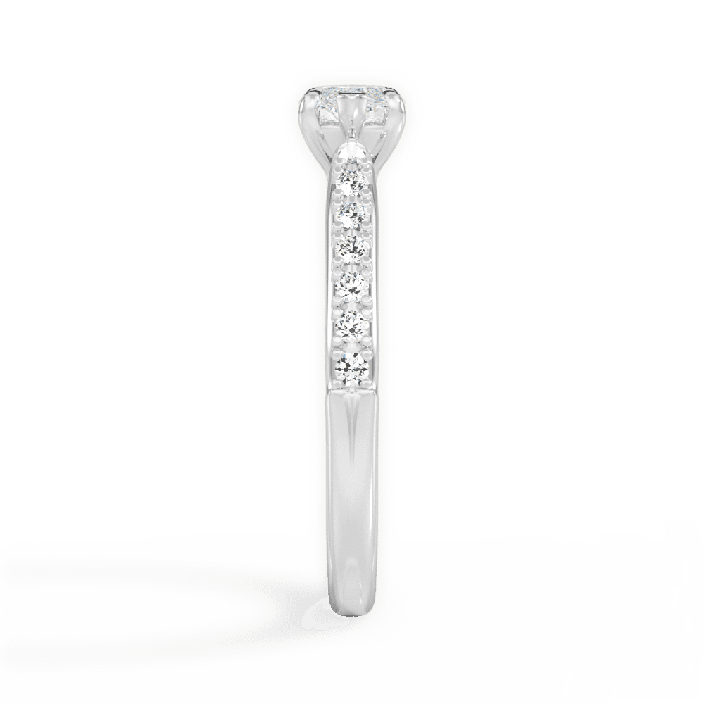 14kt White Gold/18kt White Gold/Platinum/marquise/perspective