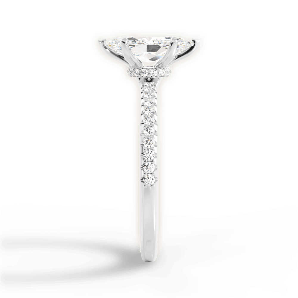 14kt White Gold/18kt White Gold/Platinum/marquise/perspective