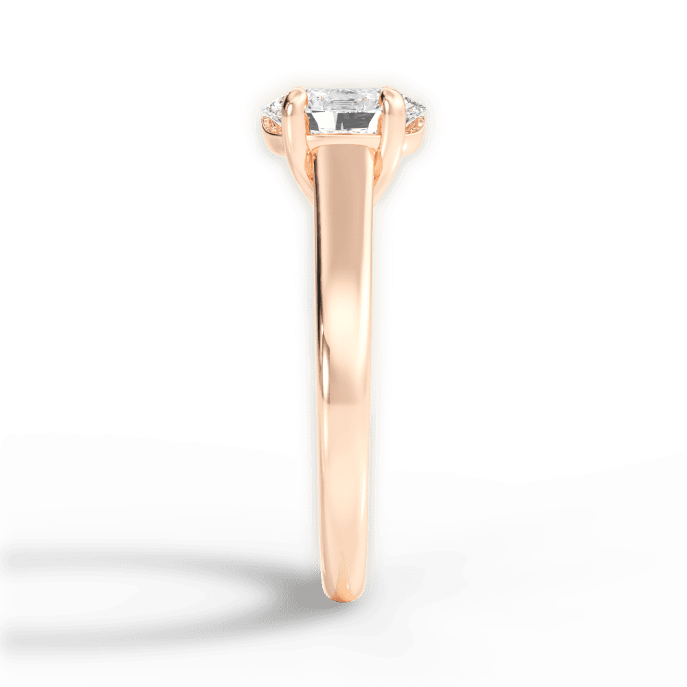 14kt Rose Gold/18kt Rose Gold/oval/perspective