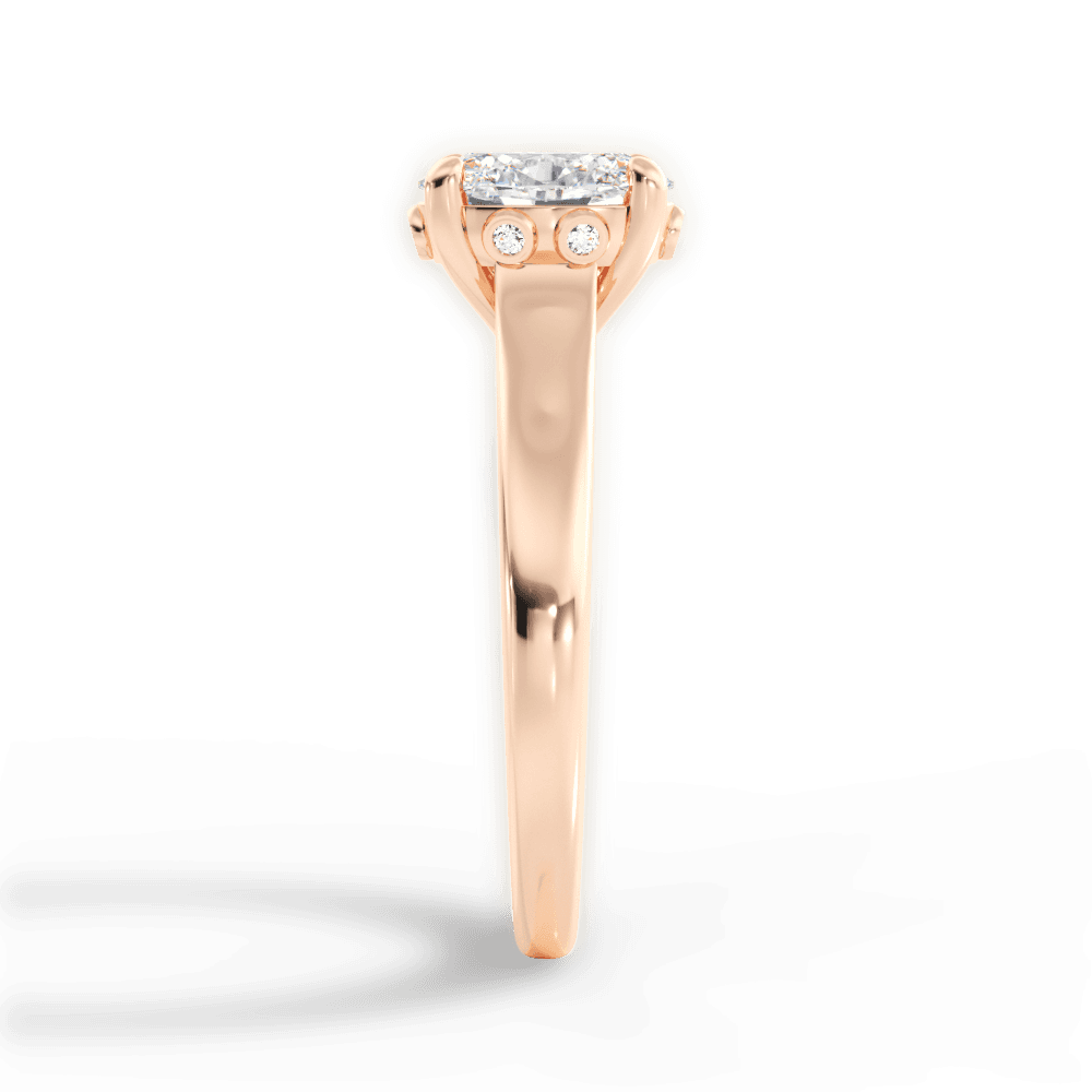 14kt Rose Gold/18kt Rose Gold/oval/perspective