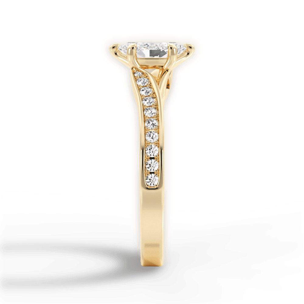 14kt Yellow Gold/18kt Yellow Gold/marquise/perspective