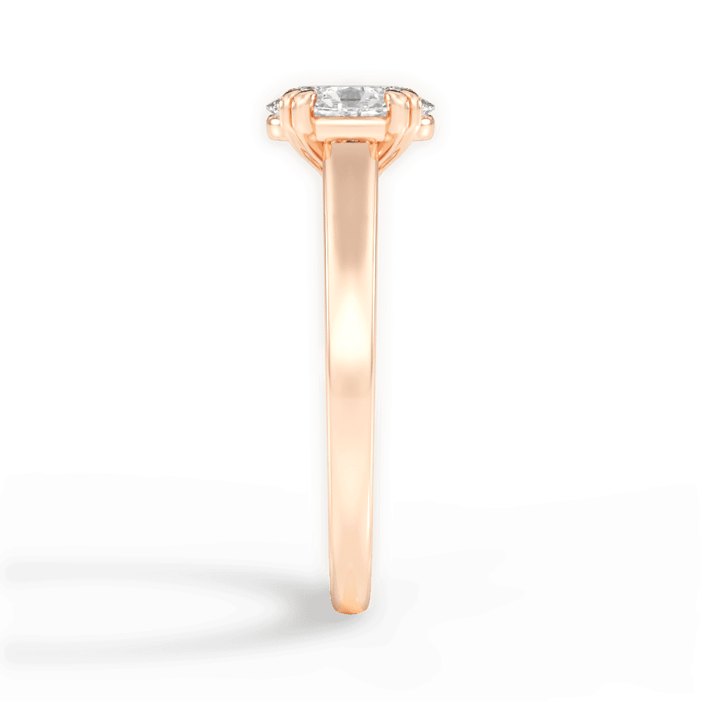 14kt Rose Gold/18kt Rose Gold/oval/perspective