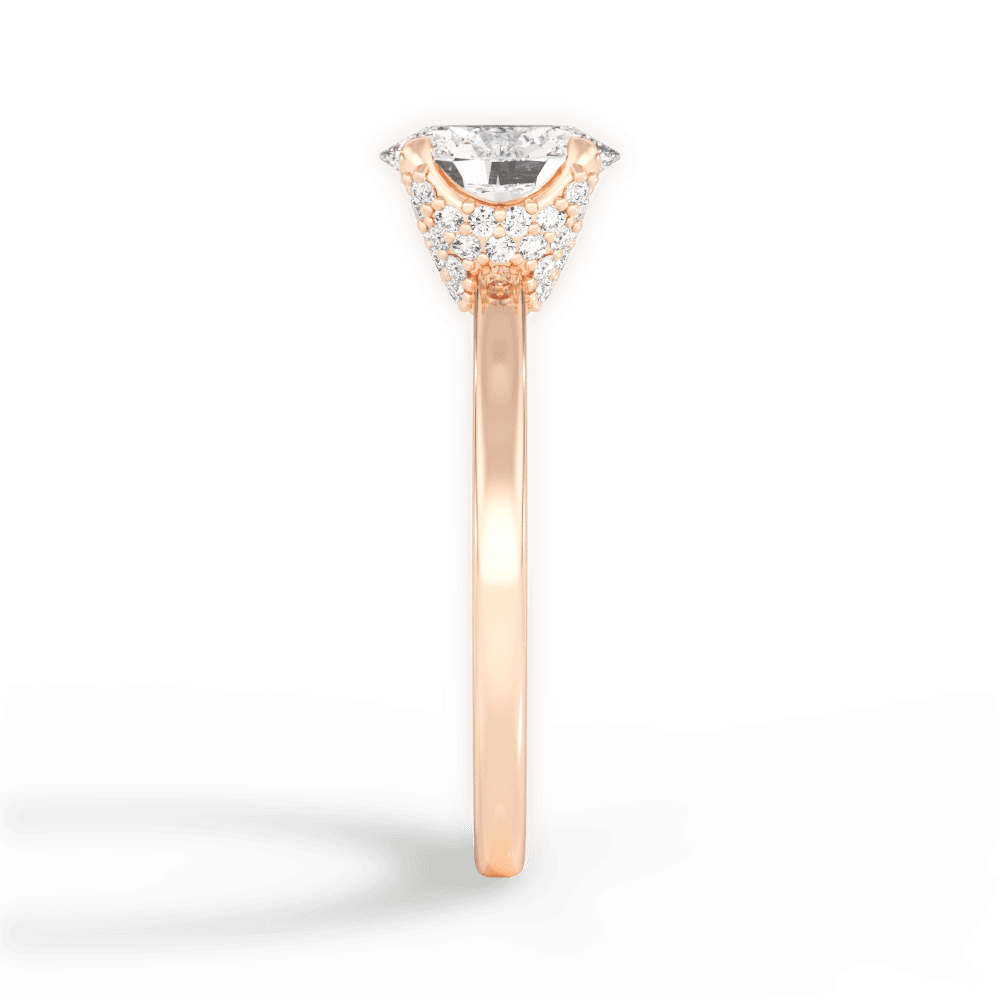 14kt Rose Gold/18kt Rose Gold/oval/perspective