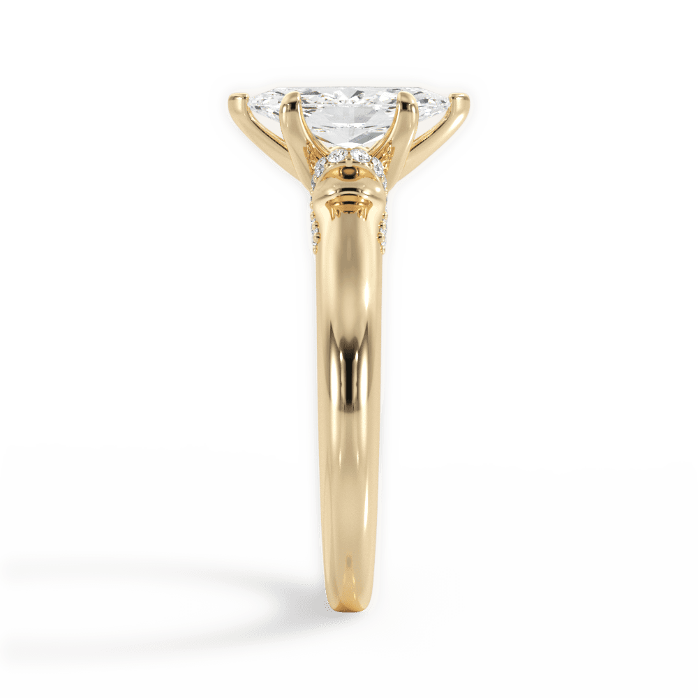 14kt Yellow Gold/18kt Yellow Gold/marquise/perspective