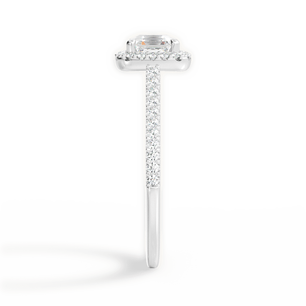 14kt White Gold/18kt White Gold/Platinum/asscher/perspective