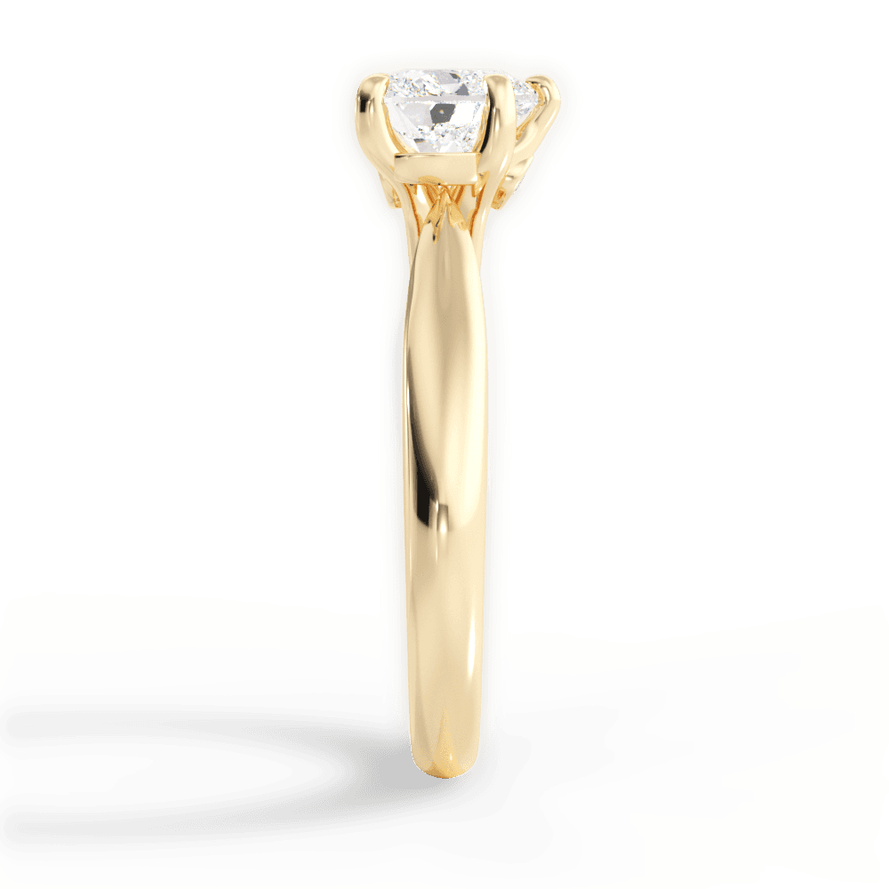 14kt Yellow Gold/18kt Yellow Gold/heart/perspective