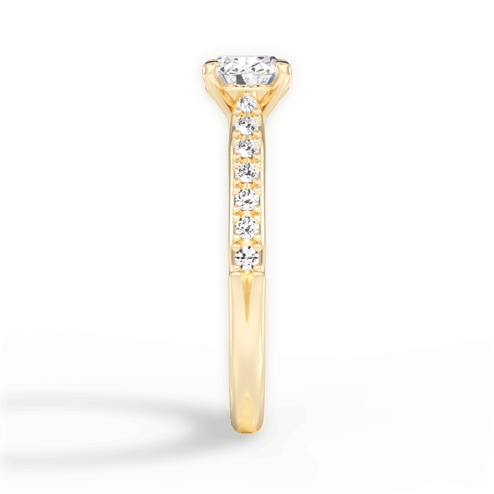 14kt Yellow Gold/18kt Yellow Gold/oval/perspective