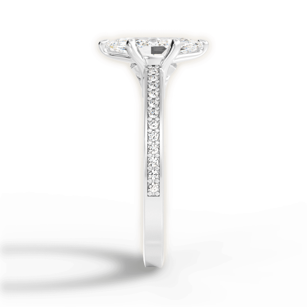 14kt White Gold/18kt White Gold/Platinum/marquise/perspective