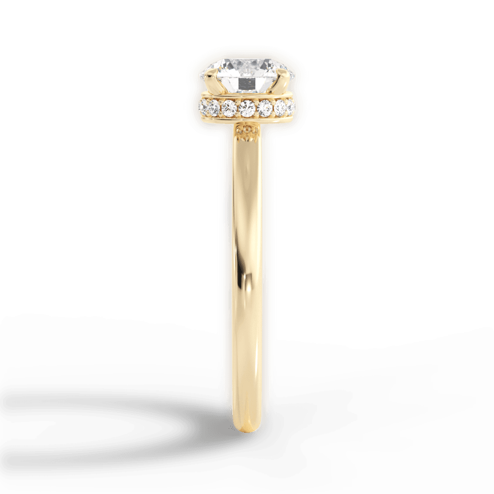 14kt Yellow Gold/18kt Yellow Gold/round/perspective