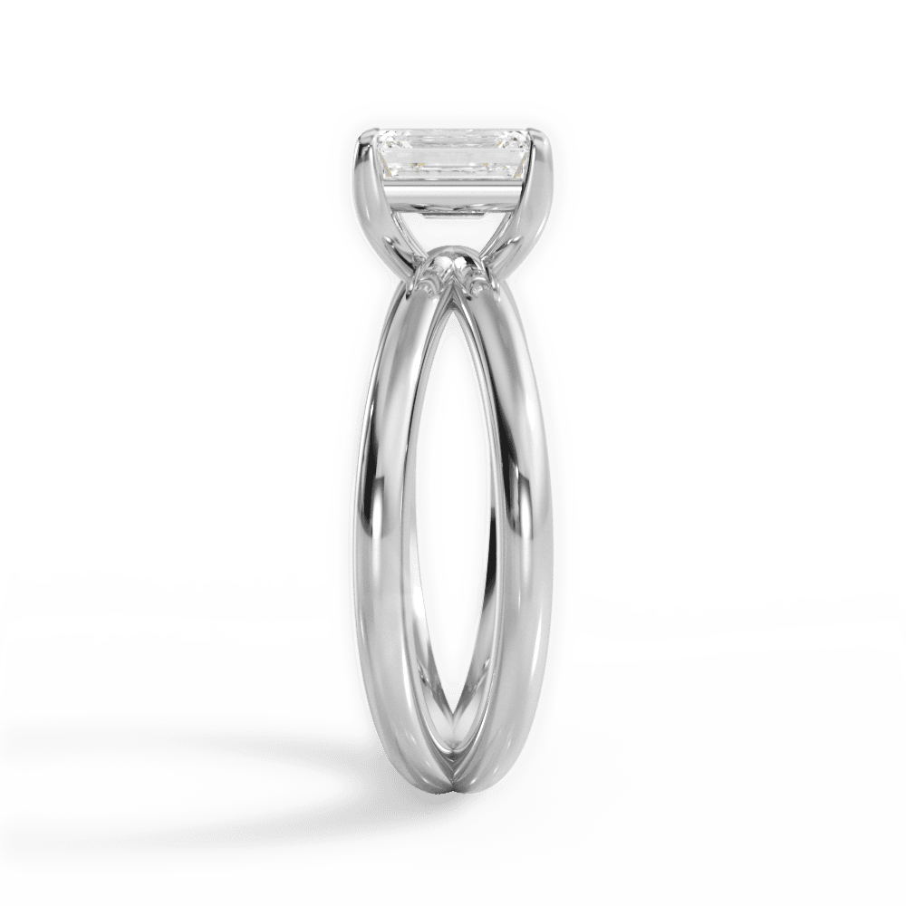 14kt White Gold/18kt White Gold/Platinum/emerald/perspective