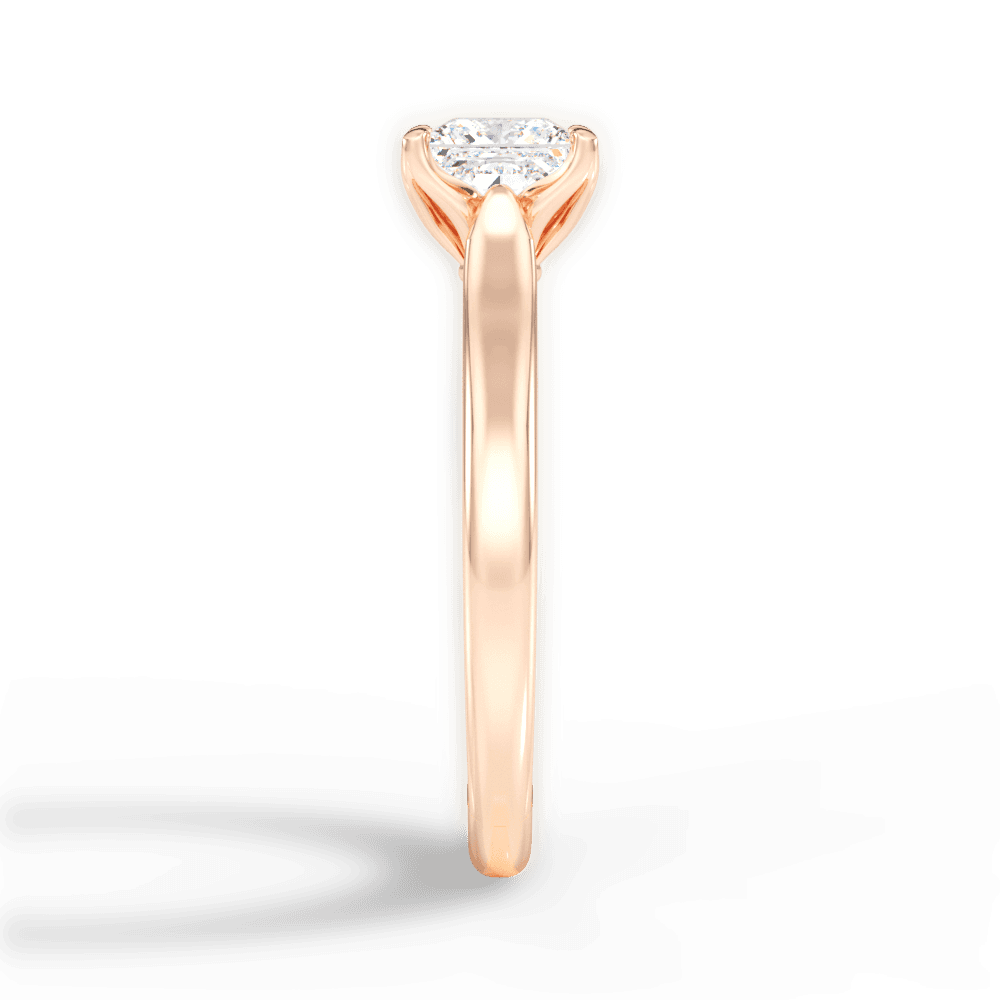 14kt Rose Gold/18kt Rose Gold/princess/perspective