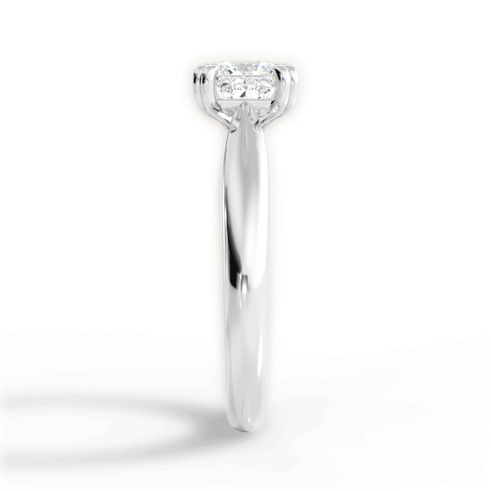 14kt White Gold/18kt White Gold/Platinum/princess/perspective