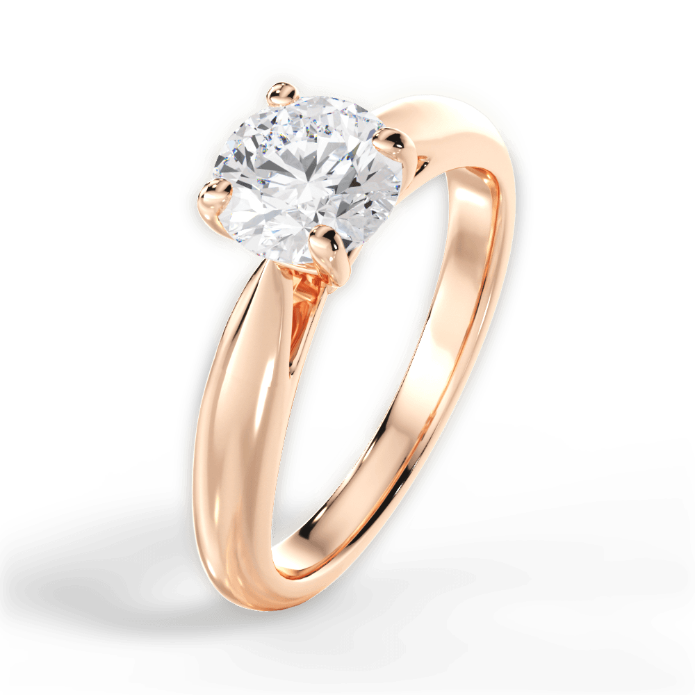 14kt Rose Gold/18kt Rose Gold/round/side