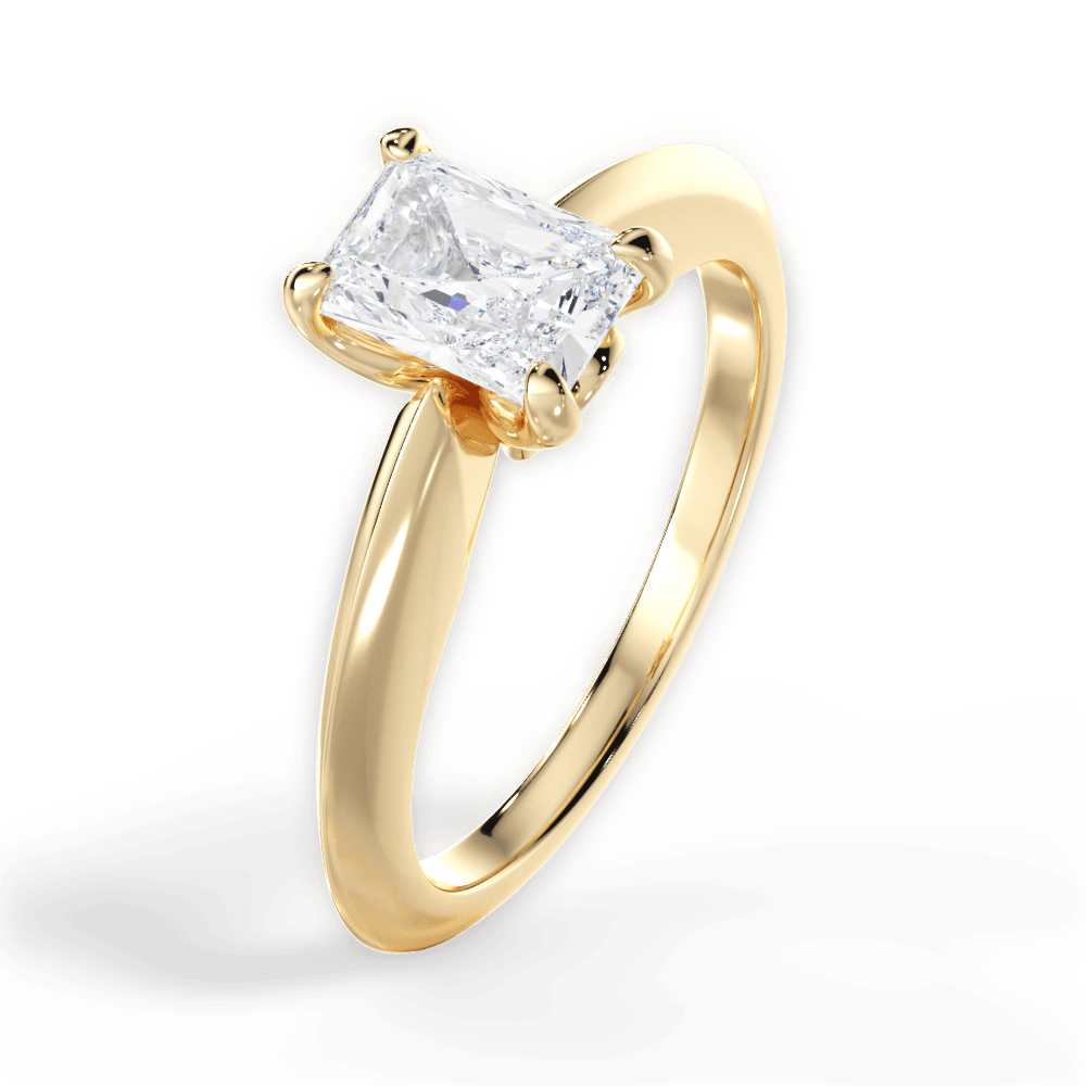 14kt Yellow Gold/18kt Yellow Gold/radiant/side