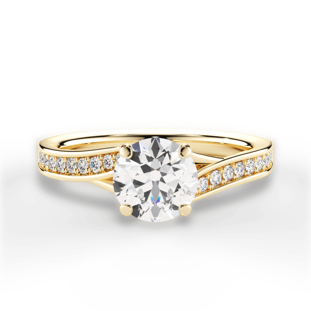 14kt Yellow Gold/18kt Yellow Gold/round/top