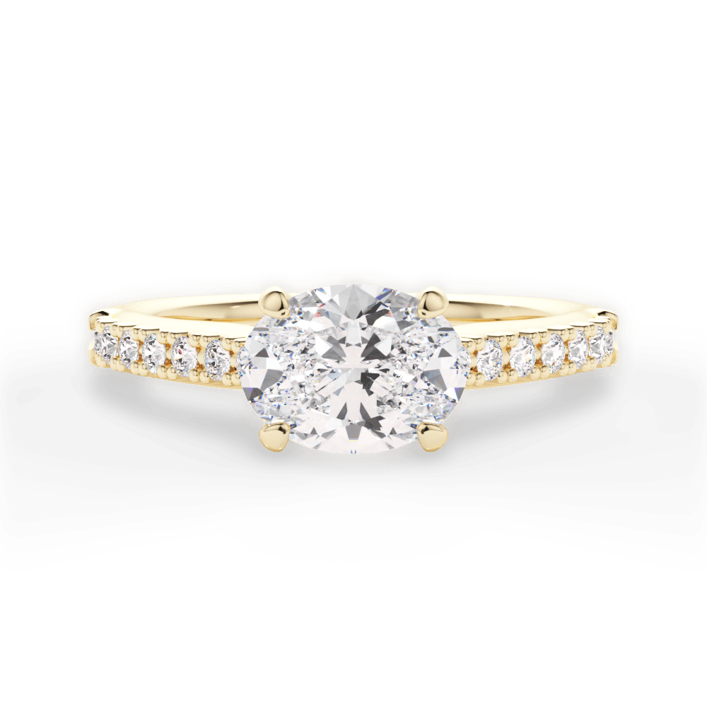 14kt Yellow Gold/18kt Yellow Gold/oval/top