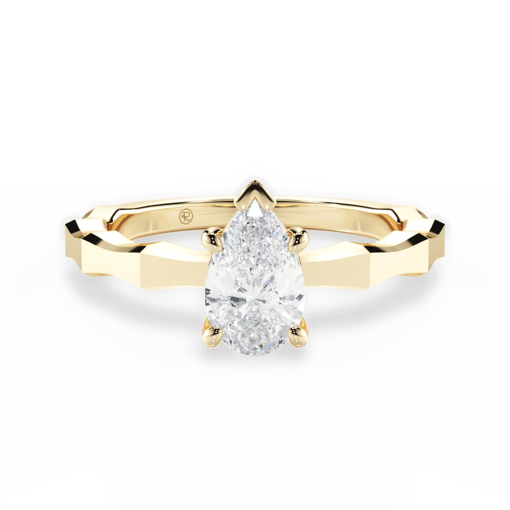 14kt Yellow Gold/18kt Yellow Gold/pear/top