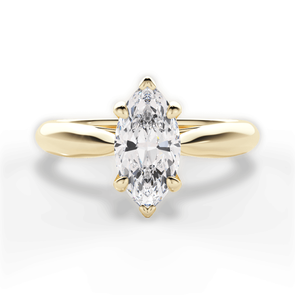 14kt Yellow Gold/18kt Yellow Gold/marquise/top