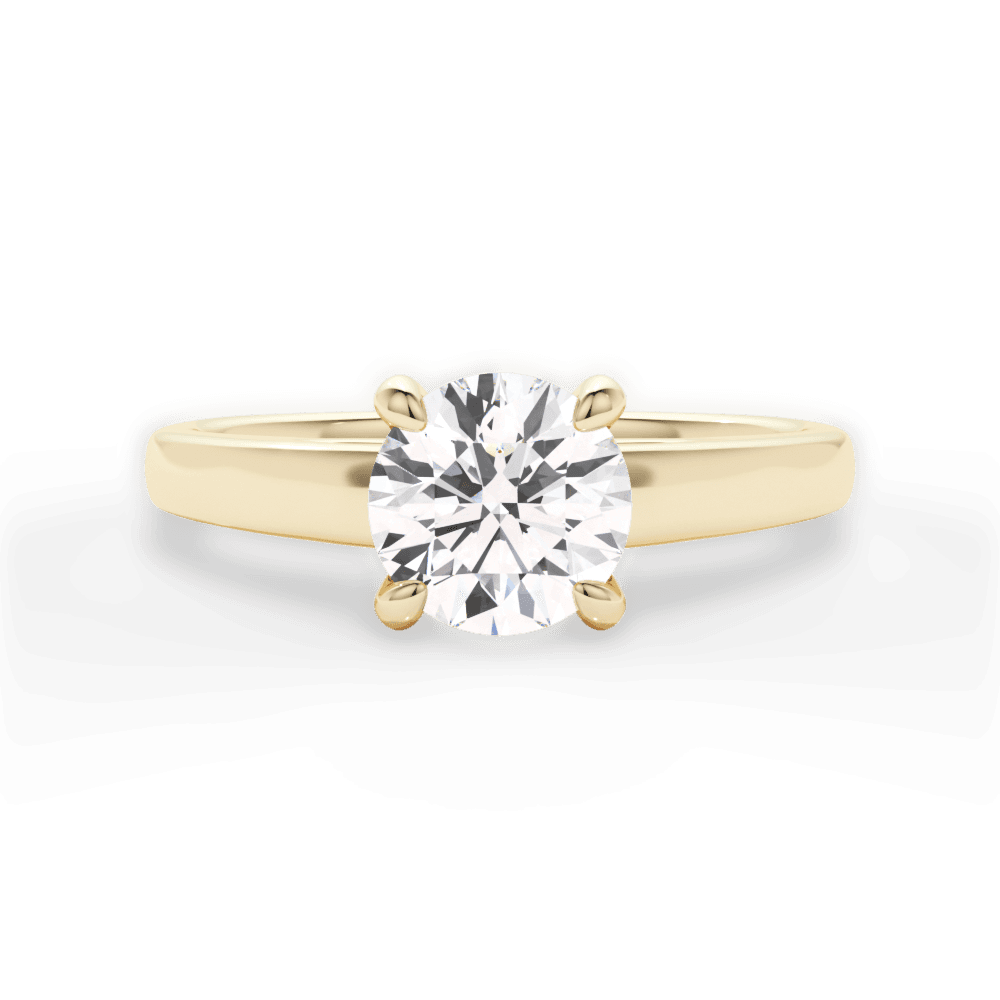 14kt Yellow Gold/18kt Yellow Gold/round/top