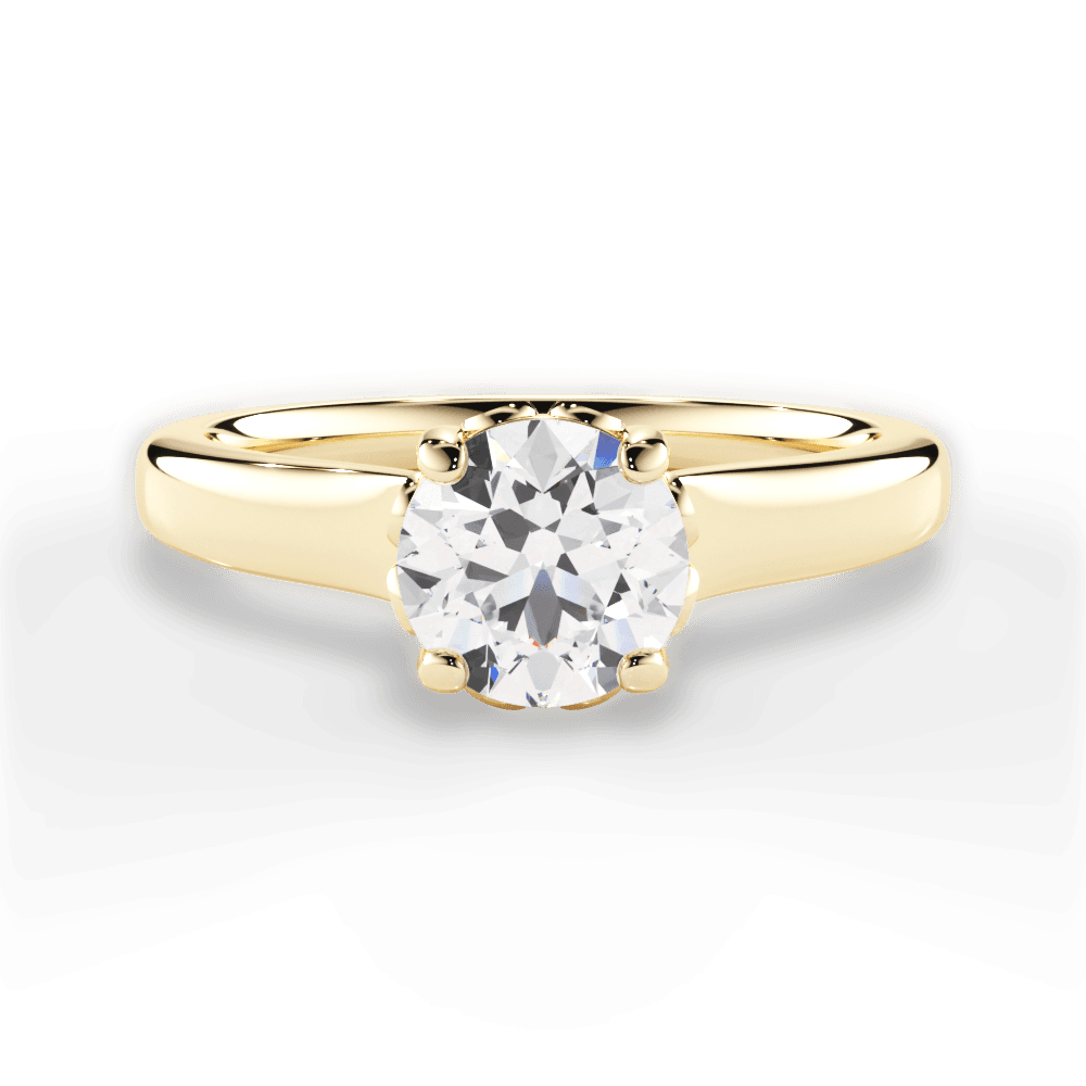 14kt Yellow Gold/18kt Yellow Gold/round/top