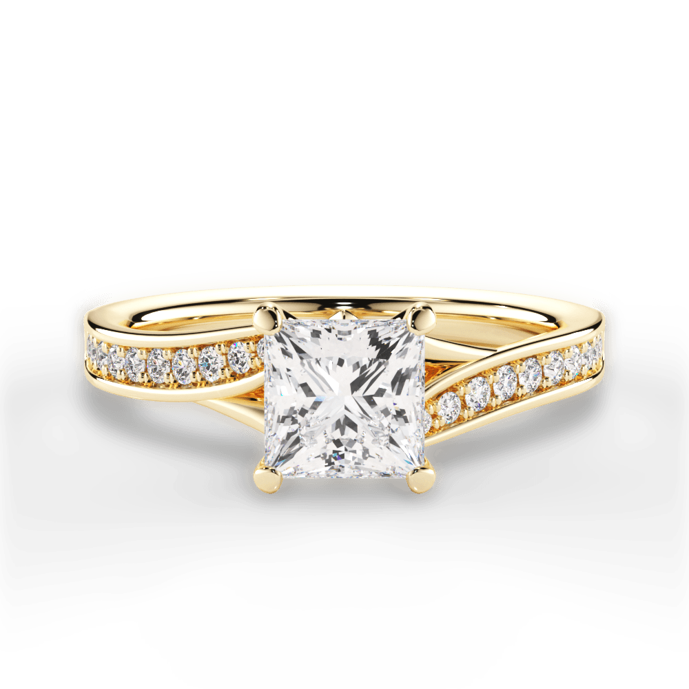 14kt Yellow Gold/18kt Yellow Gold/princess/top