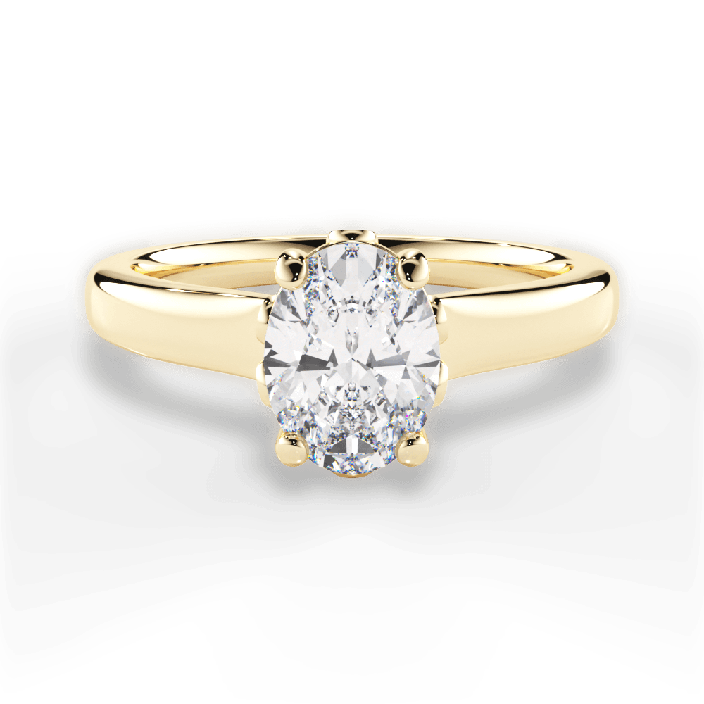 14kt Yellow Gold/18kt Yellow Gold/oval/top
