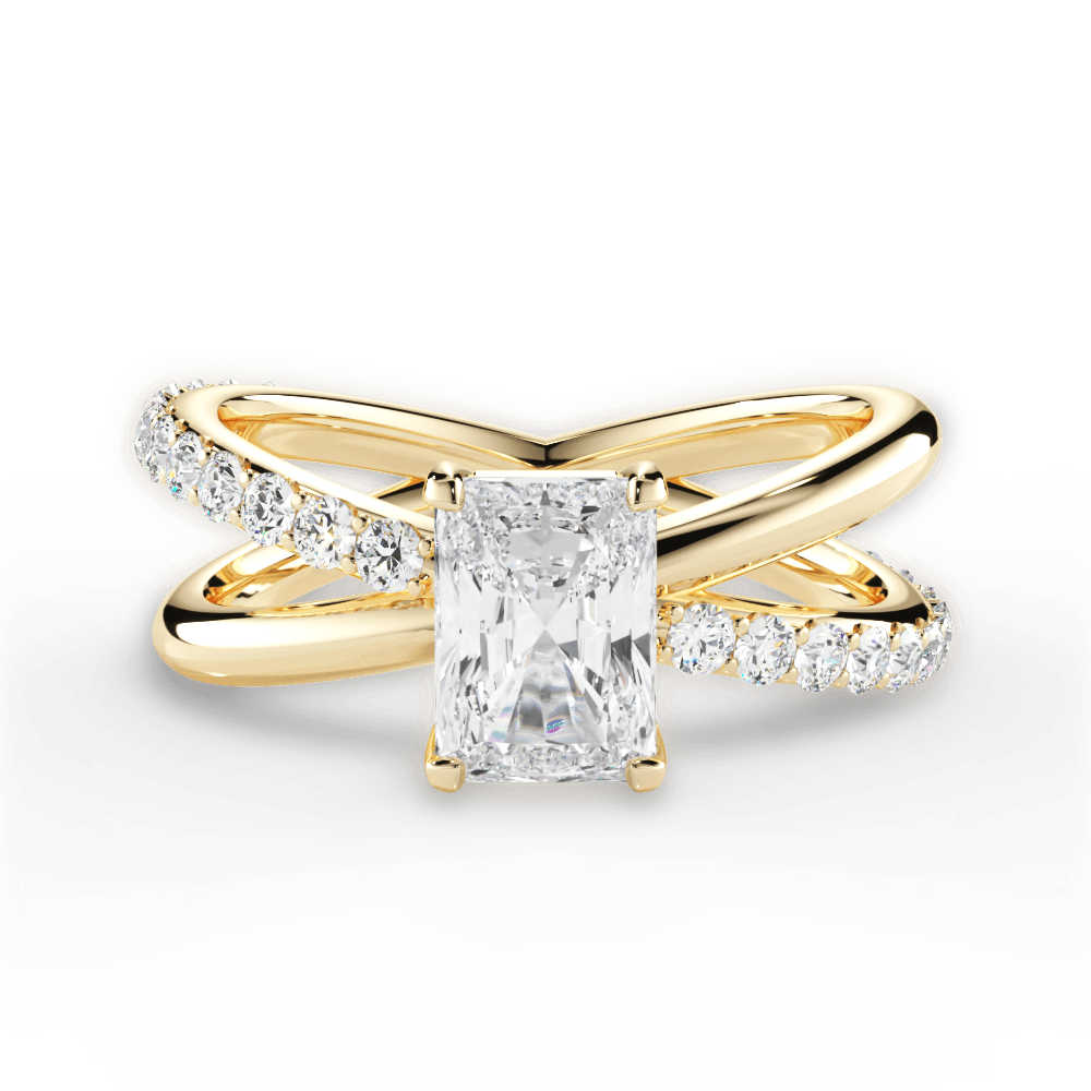 14kt Yellow Gold/18kt Yellow Gold/radiant/top