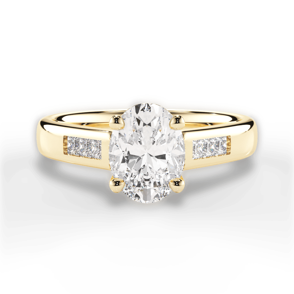 14kt Yellow Gold/18kt Yellow Gold/oval/top