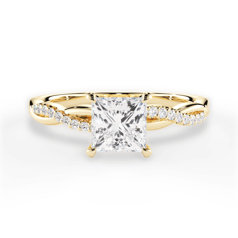 14kt Yellow Gold/18kt Yellow Gold/princess/top