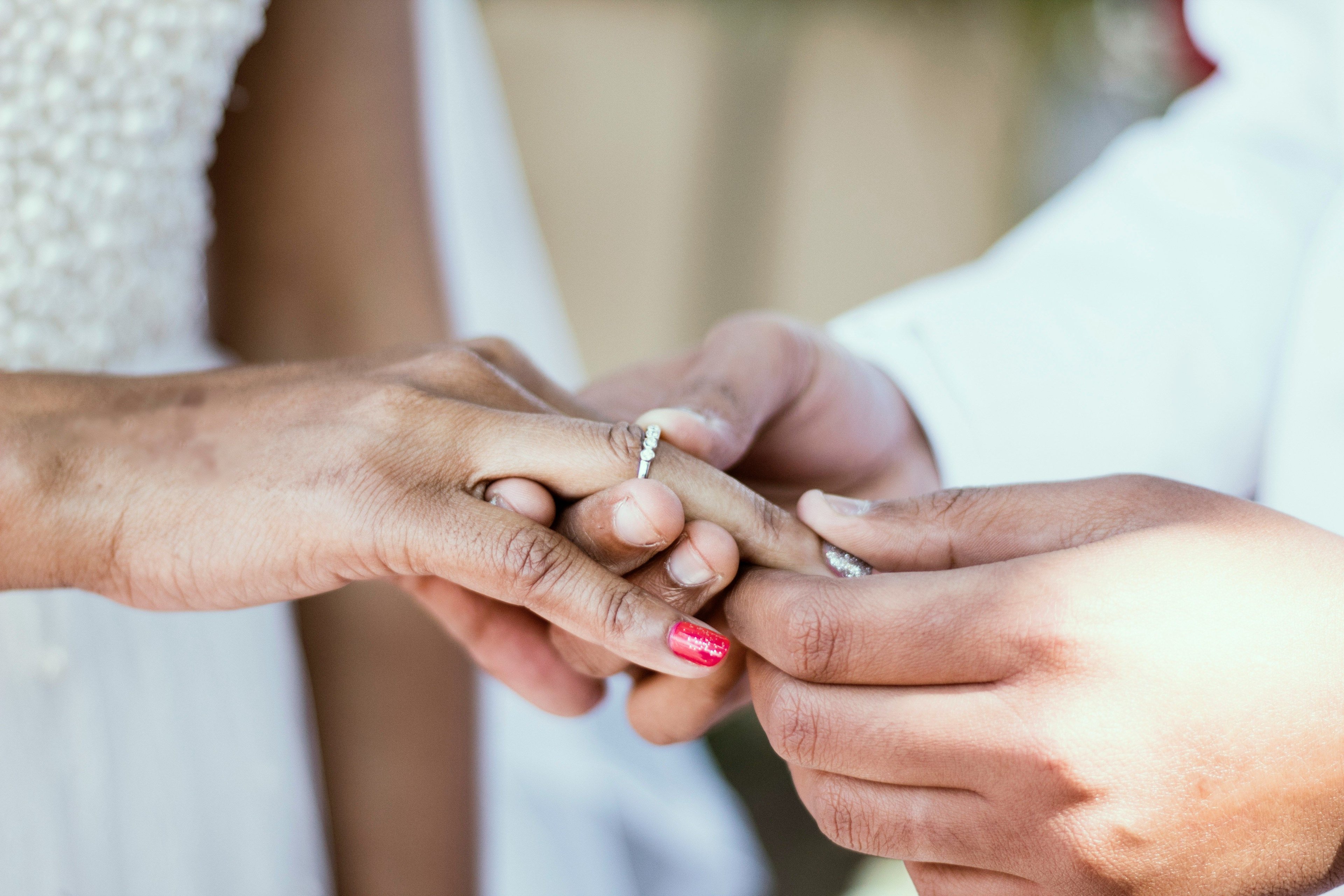 Women's Wedding Ring In White Gold At Wedding