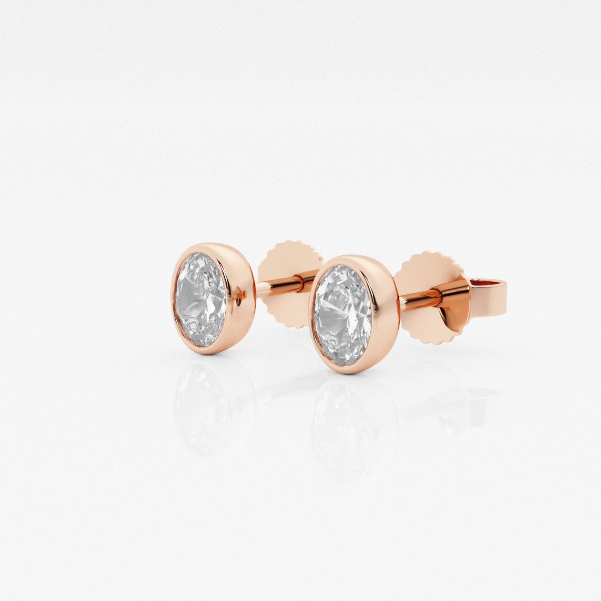 14kt Rose Gold/18kt Rose Gold/oval/side