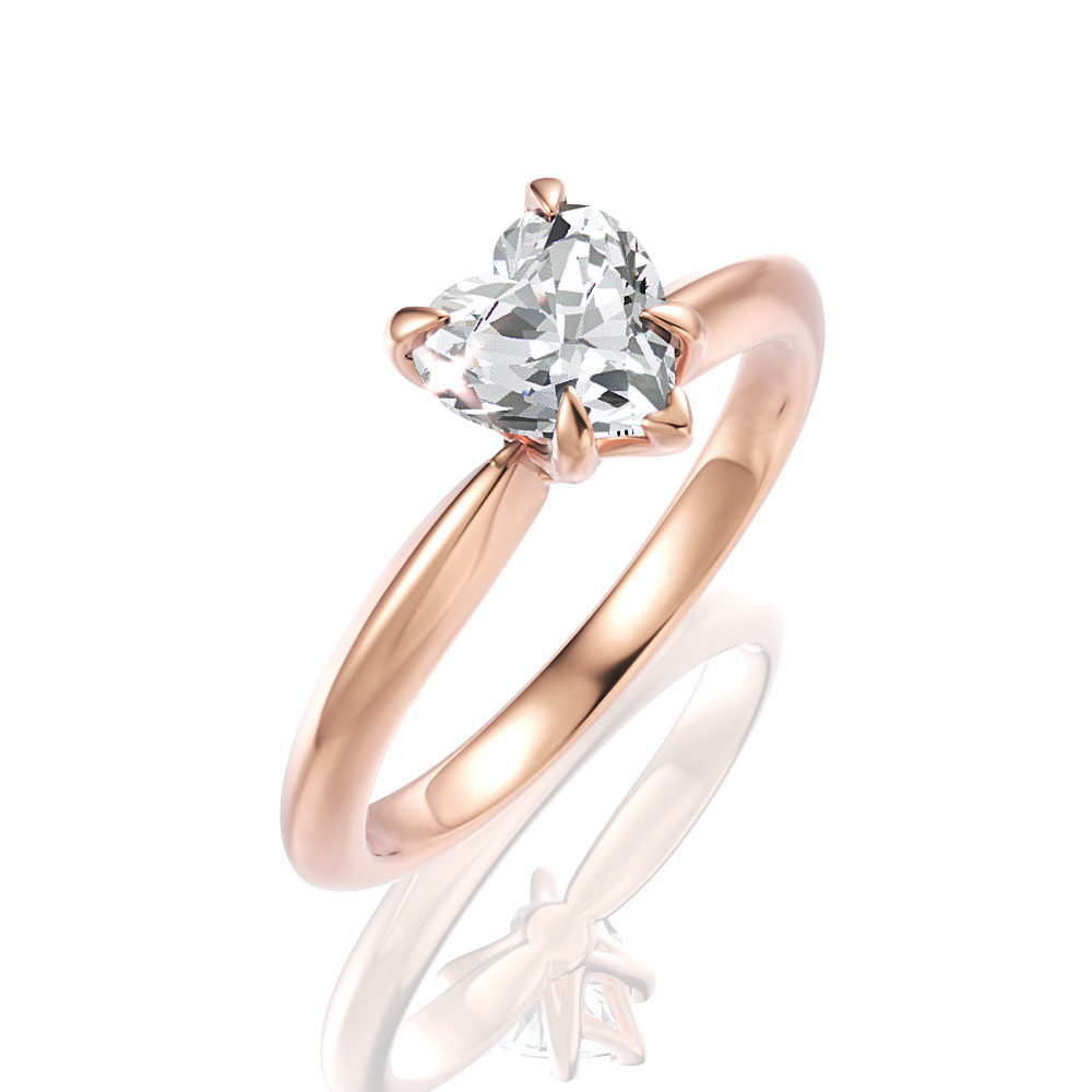 18kt rose gold/heart/perspective