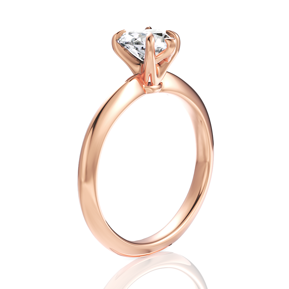 18kt rose gold/heart/front